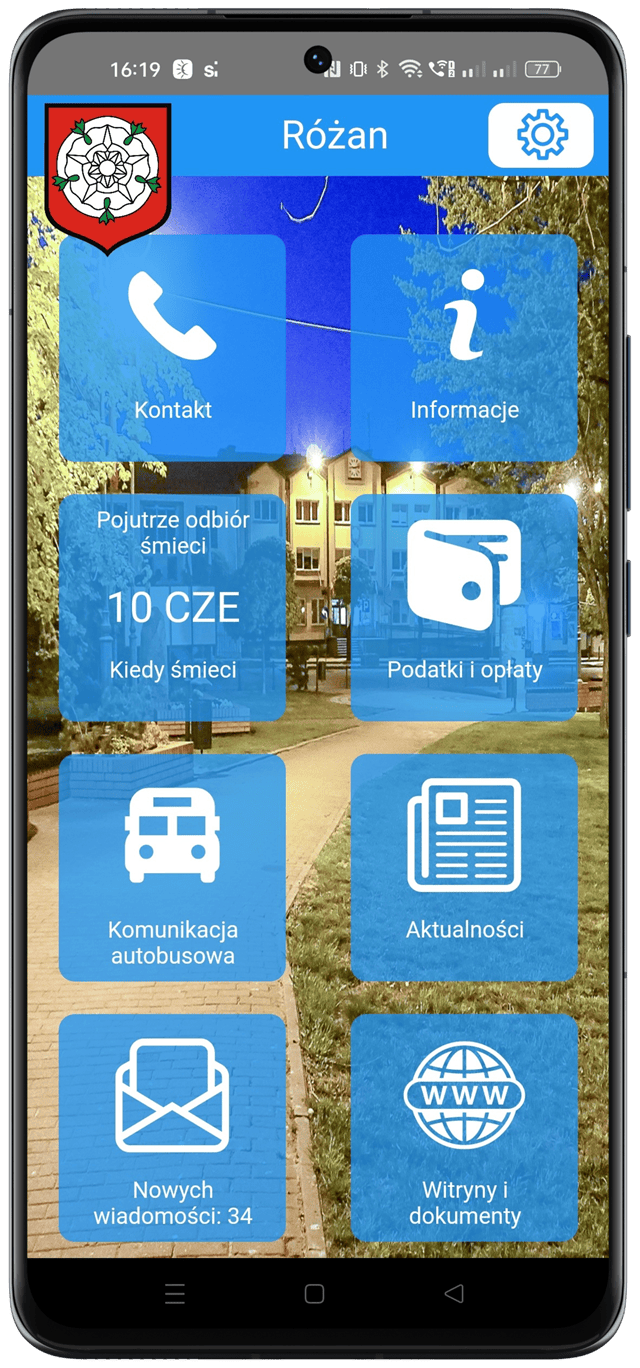 Ekran aplikacji Tu Mieszkam